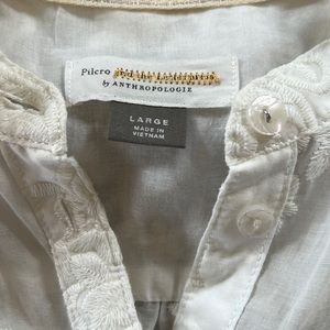 Anthropologie embroidered blouse, sz L